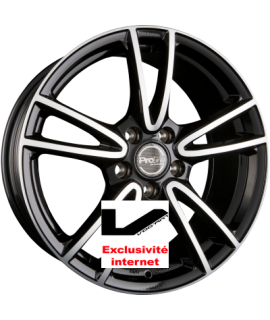 4 jantes ProLine Wheels CX300 Black Polished (BP)