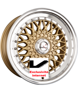 4 jantes R STYLE WHEELS RS01 Gold Hornpoliert