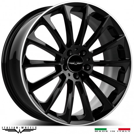 4 wheels SPEZIA - 19' - Black polished edge