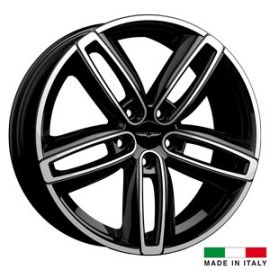 4 Italian Wheels Dervio black polish 18 inches rim