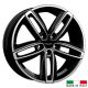 4 jantes Italian Wheels DERVIO Black polished 18 pouces