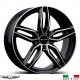 4 Jantes FIRENZE - Italian wheels - 18" - Noir poli