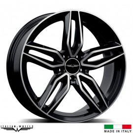 4 Jantes FIRENZE - Italian wheels - 19" - Noir poli