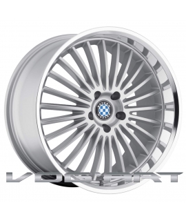 4 WHEELS MULTI - 17"- Polished offset silver